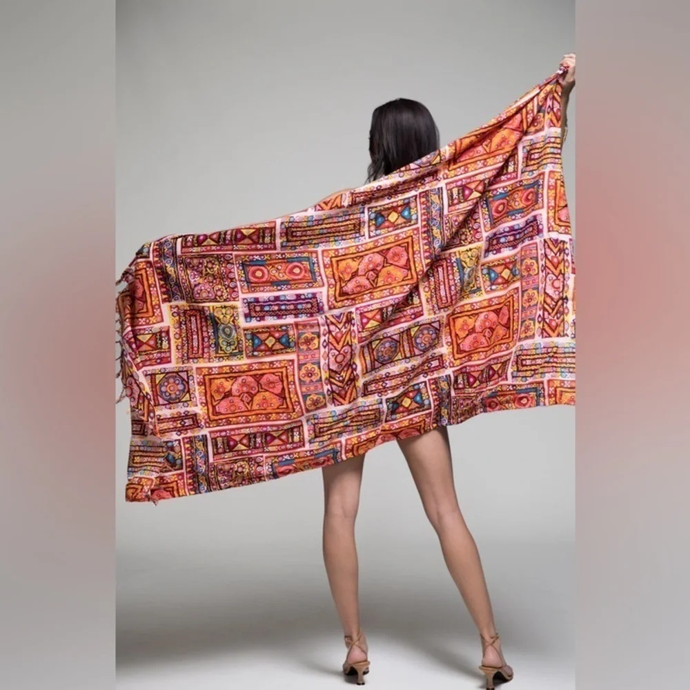 Ruggine Luxury Ethnic Block Print Beach Towel